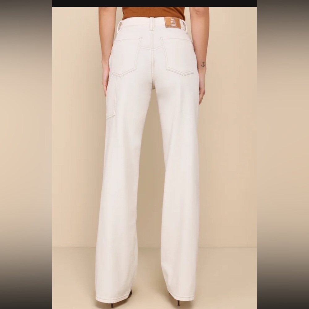 We The Free High Rise White Jeans - Picture 3 of 7